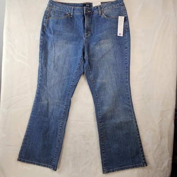 Ana Jeans 16P Women’s Plus Petite Slim Flare Western Rodeo Wide Leg NEW NWT - Picture 1 of 11